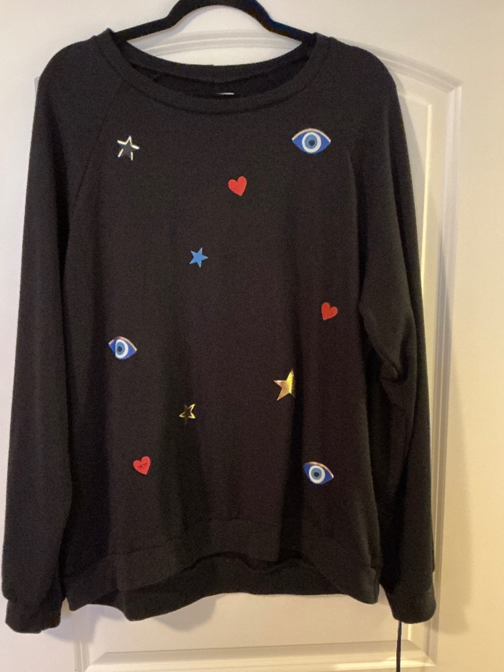 Lauren Moshi NWT “Elements” Raglan long sleeve sweatshirt Sz XL